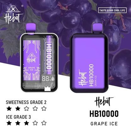 Hebat 喜貝 旗艦級 10000口抛棄式 豐沛大容量煙油儲備 驚艷濃郁多口味解析 便捷 Type-C 高速快充 台灣現貨 - 图片 2