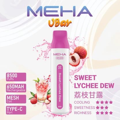 MEHA VBar 魅嗨小白條8500 告別頻繁換彈煩惱 650mAh 穩健能量核心 搭載 3% 醇熟尼古丁鹽黃金配方 台灣現貨 - 图片 13