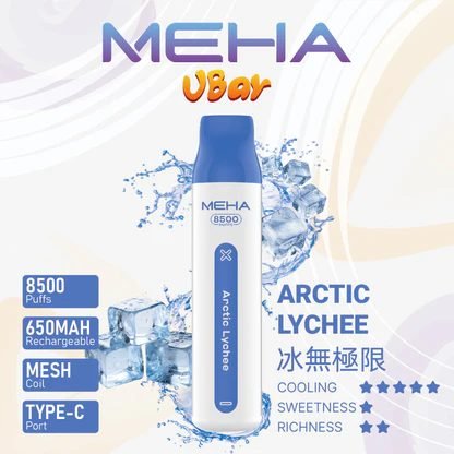 MEHA VBar 魅嗨小白條8500 告別頻繁換彈煩惱 650mAh 穩健能量核心 搭載 3% 醇熟尼古丁鹽黃金配方 台灣現貨 - 图片 7