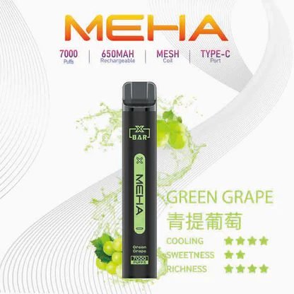 MEHA XBAR 魅嗨小黑條 7000 領航級極強冰感體驗 重塑沁涼入喉的純淨爽快感 3% 黃金比例擊喉力 搭配650mAh穩健電力 台灣現貨 - 图片 9